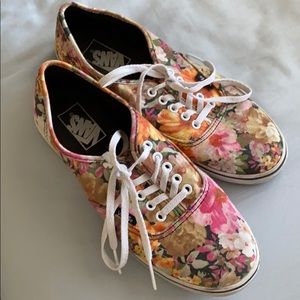 floral vans size 8 women’s